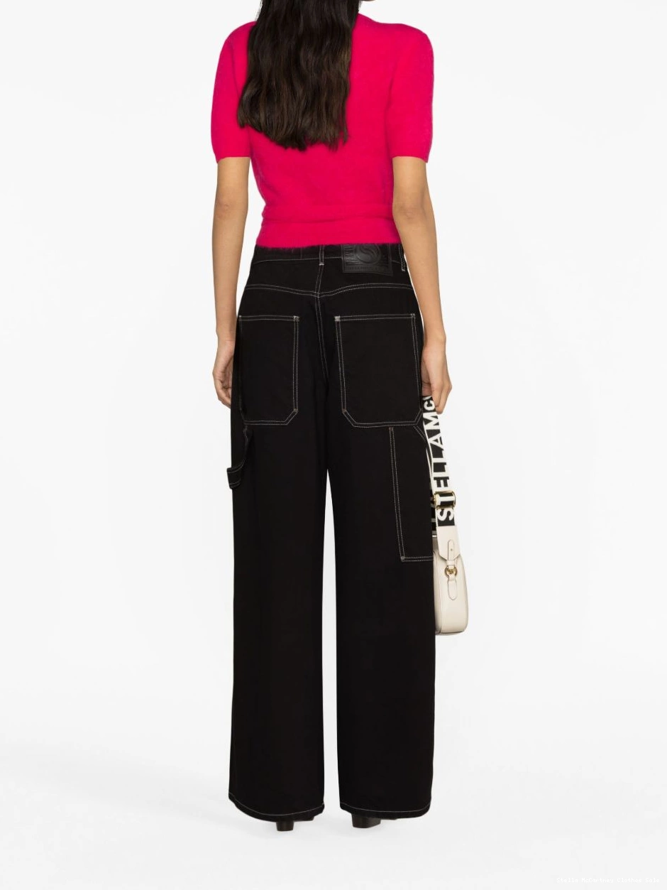 Cheap jeans Stella stitching wide-leg Women contrasting McCartney 0731
